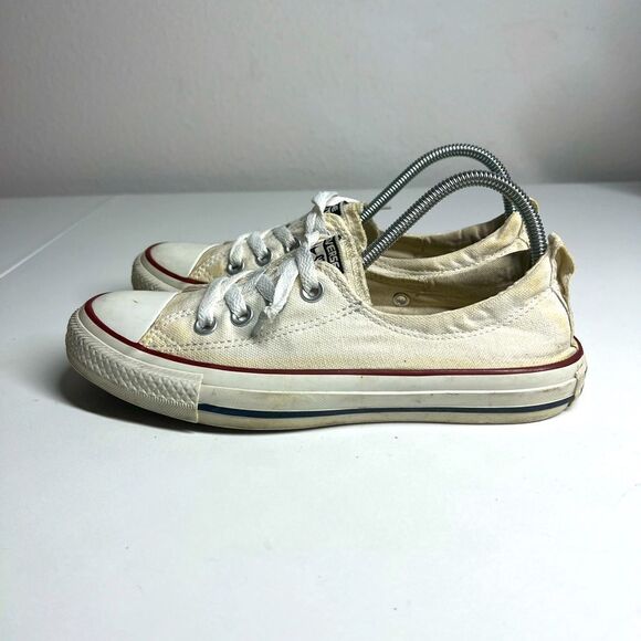 Converse Shoreline Slip-On Shoe Womens 7 White Chuck Taylor 537084F Sneaker - Picture 1 of 9